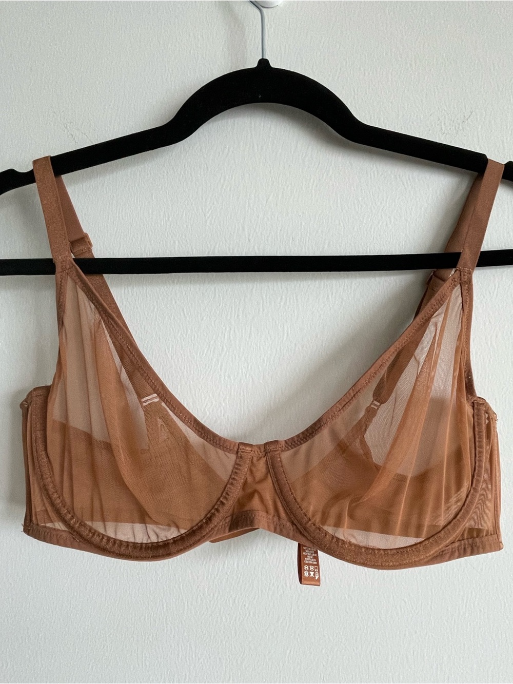 Skims sheer mesh underwire bra 38C